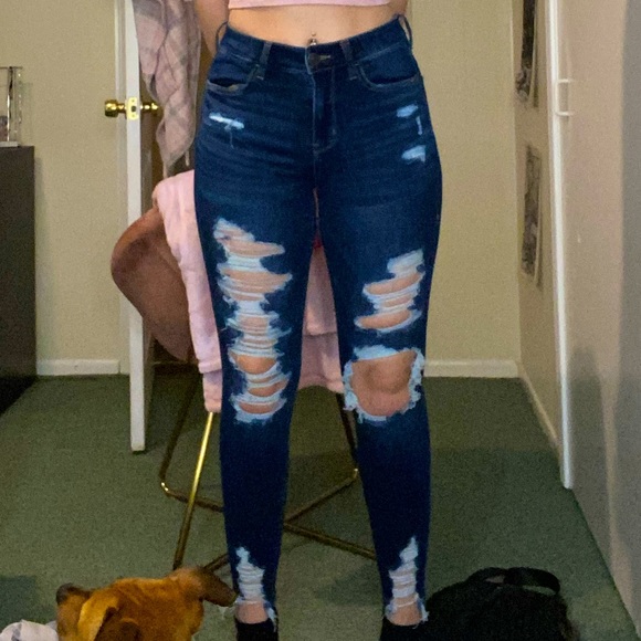 AE RIPPED JEGGINGS - Picture 2 of 4